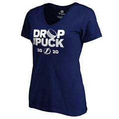 NHL Tampa Bay Lightning Women's Drop the Puck V-Neck T-Shirt