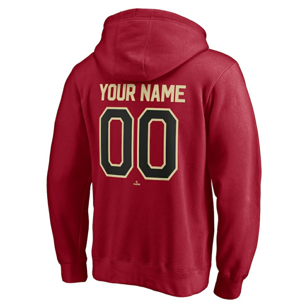 Red Arizona Diamondbacks Personalized Winning Streak Name & Number Pullover Hoodie