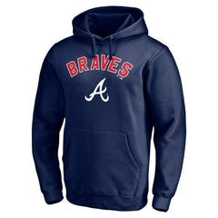 Navy Atlanta Braves Personalized Winning Streak Name & Number Pullover Hoodie