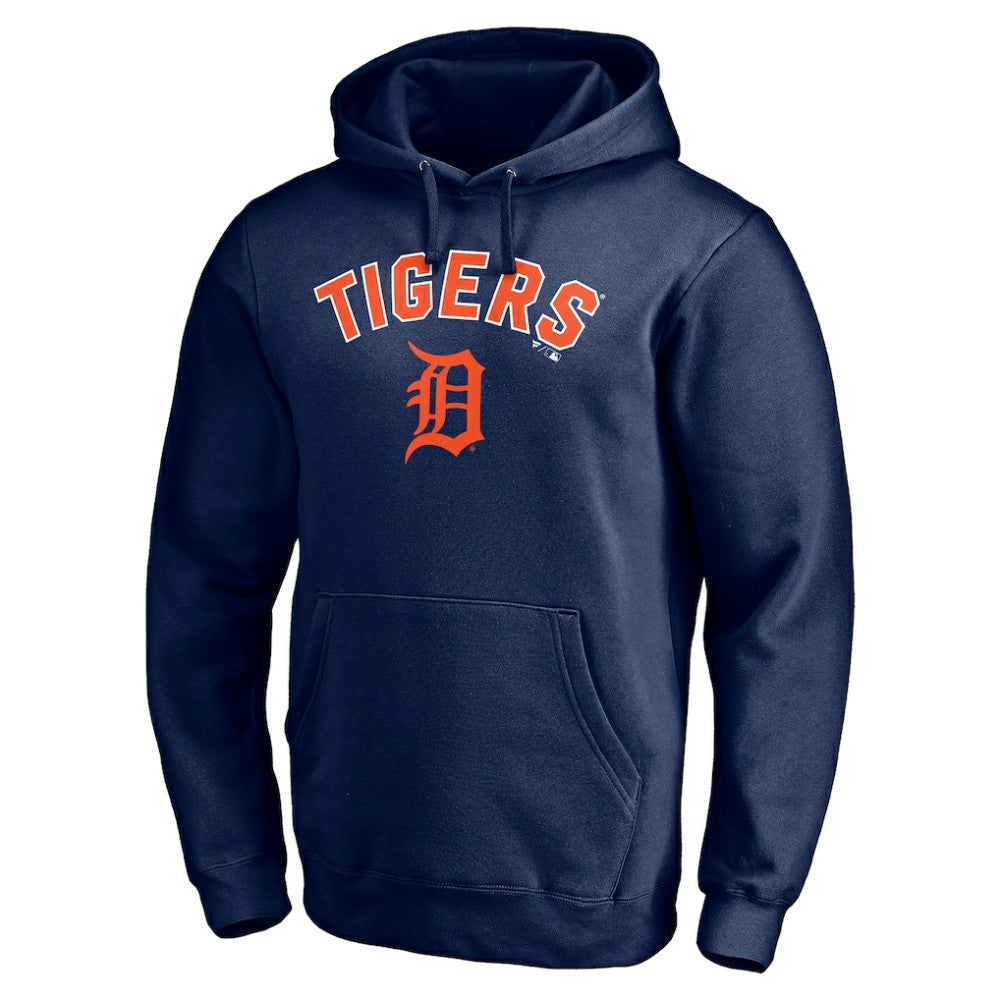 Navy Detroit Tigers Personalized Winning Streak Name & Number Pullover Hoodie