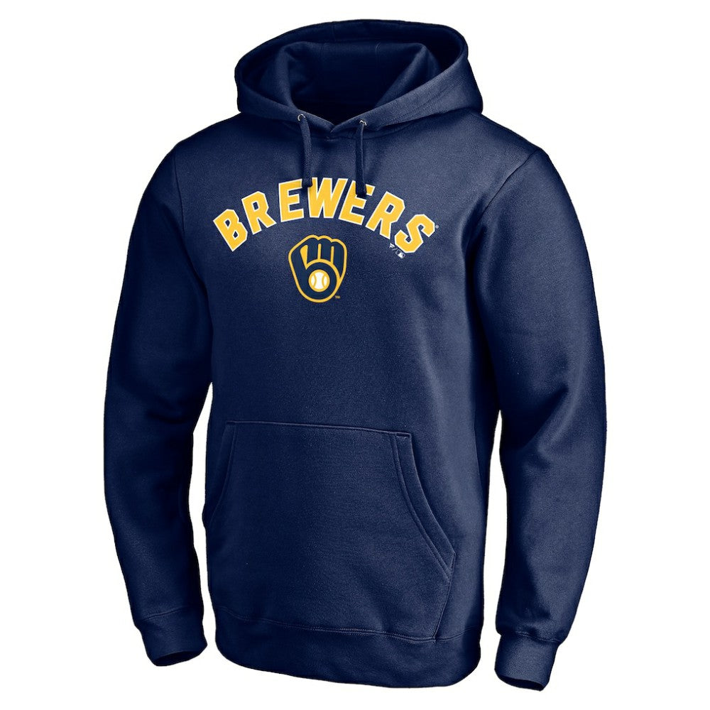 Navy Milwaukee Brewers Personalized Winning Streak Name & Number Pullover Hoodie