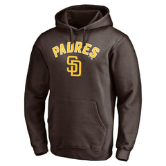 Brown San Diego Padres Personalized Winning Streak Name & Number Pullover Hoodie