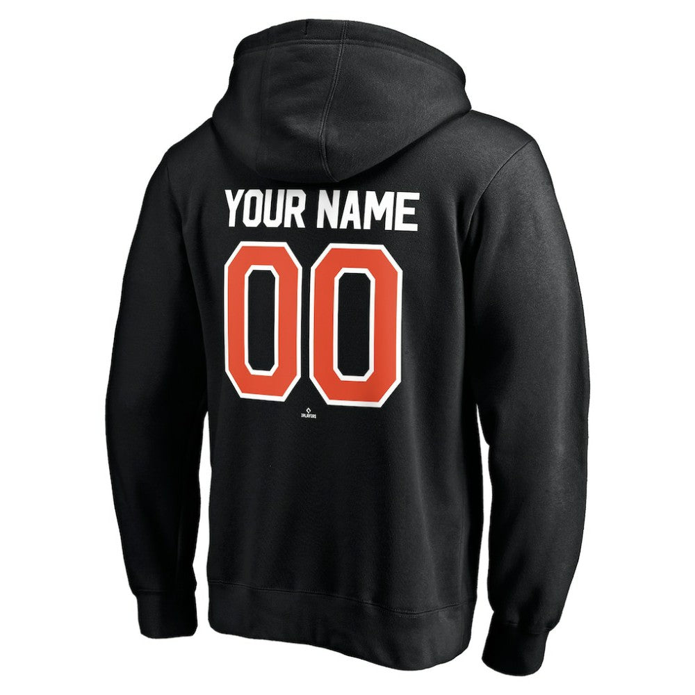 Black San Francisco Giants Personalized Winning Streak Name & Number Pullover Hoodie