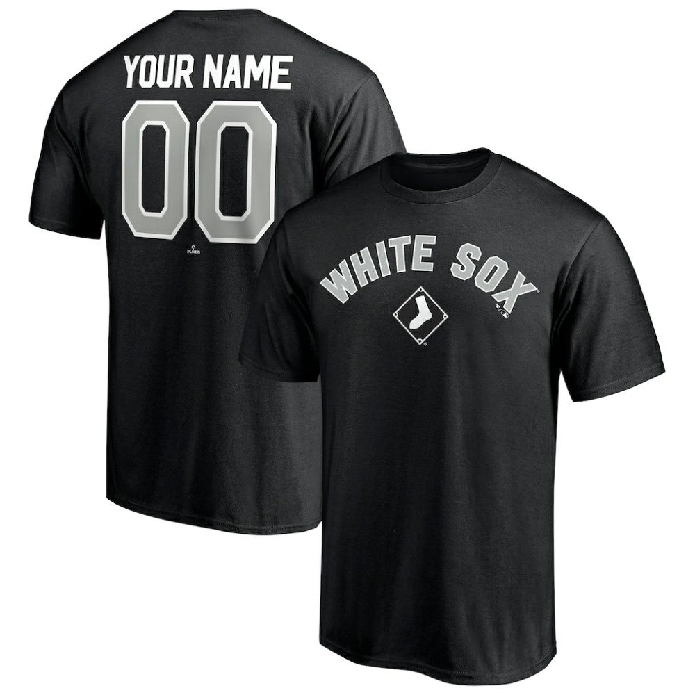 Black Chicago White Sox Personalized Team Winning Streak Name & Number T-Shirt
