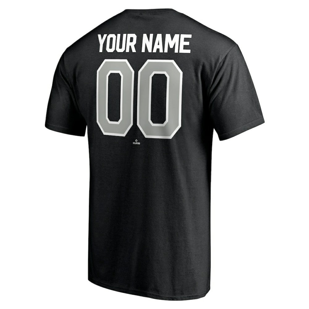 Black Chicago White Sox Personalized Team Winning Streak Name & Number T-Shirt