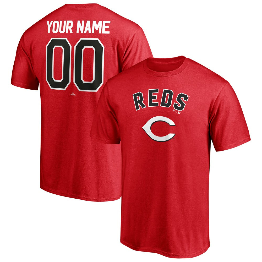 Red Cincinnati Reds Personalized Team Winning Streak Name & Number T-Shirt