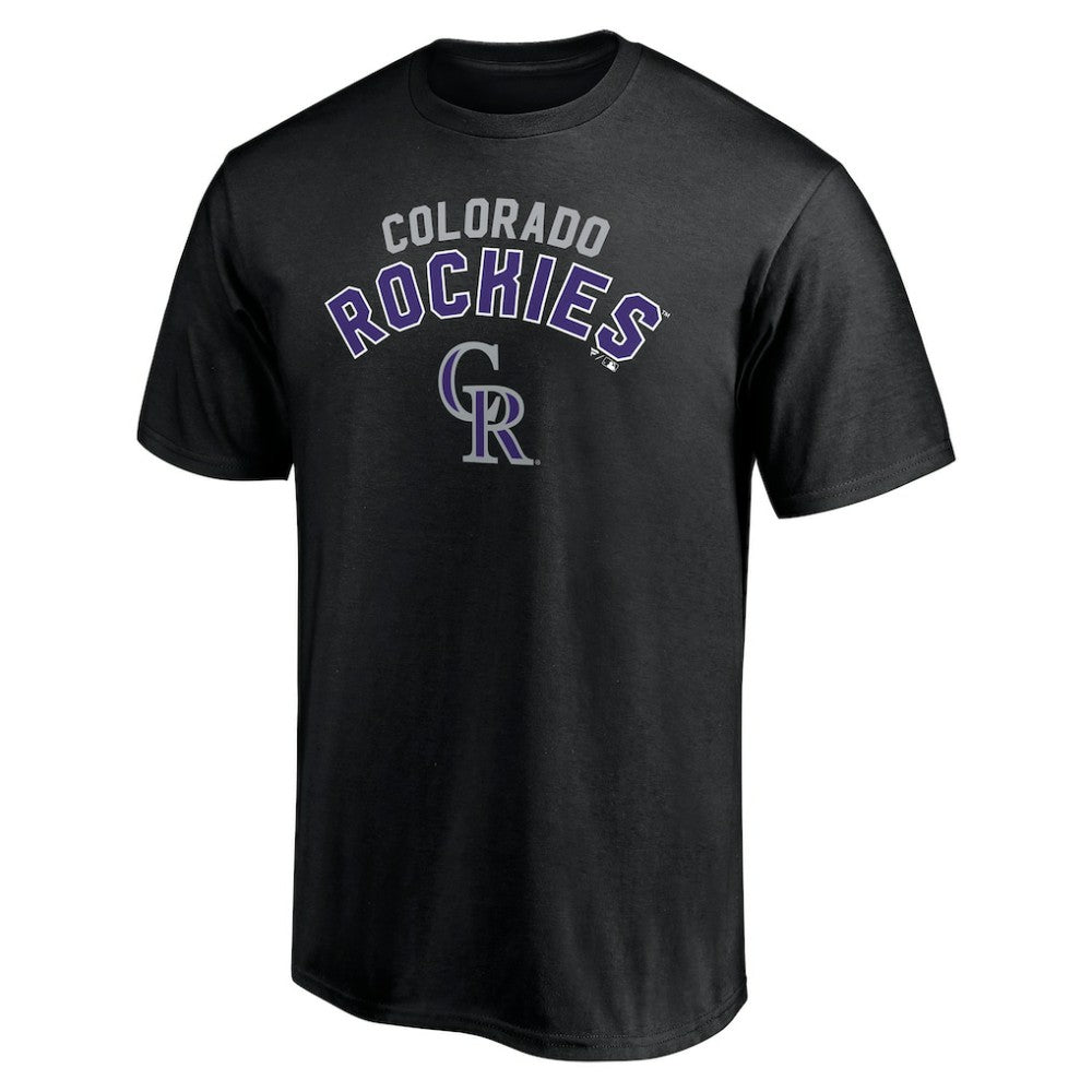 Black Colorado Rockies Personalized Team Winning Streak Name & Number T-Shirt