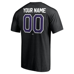 Black Colorado Rockies Personalized Team Winning Streak Name & Number T-Shirt
