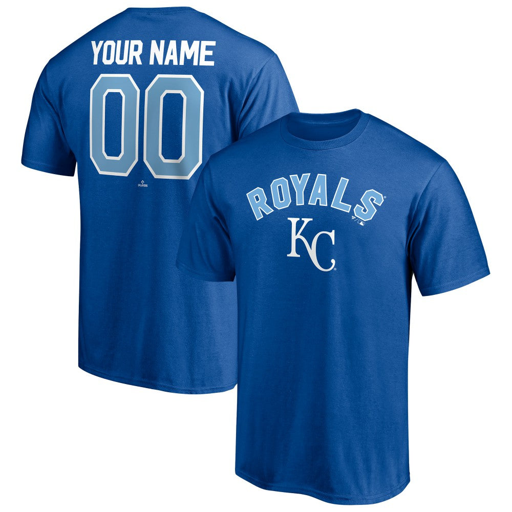 Royal Kansas City Royals Personalized Team Winning Streak Name & Number T-Shirt