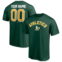 Green Athletics Personalized Team Winning Streak Name & Number T-Shirt