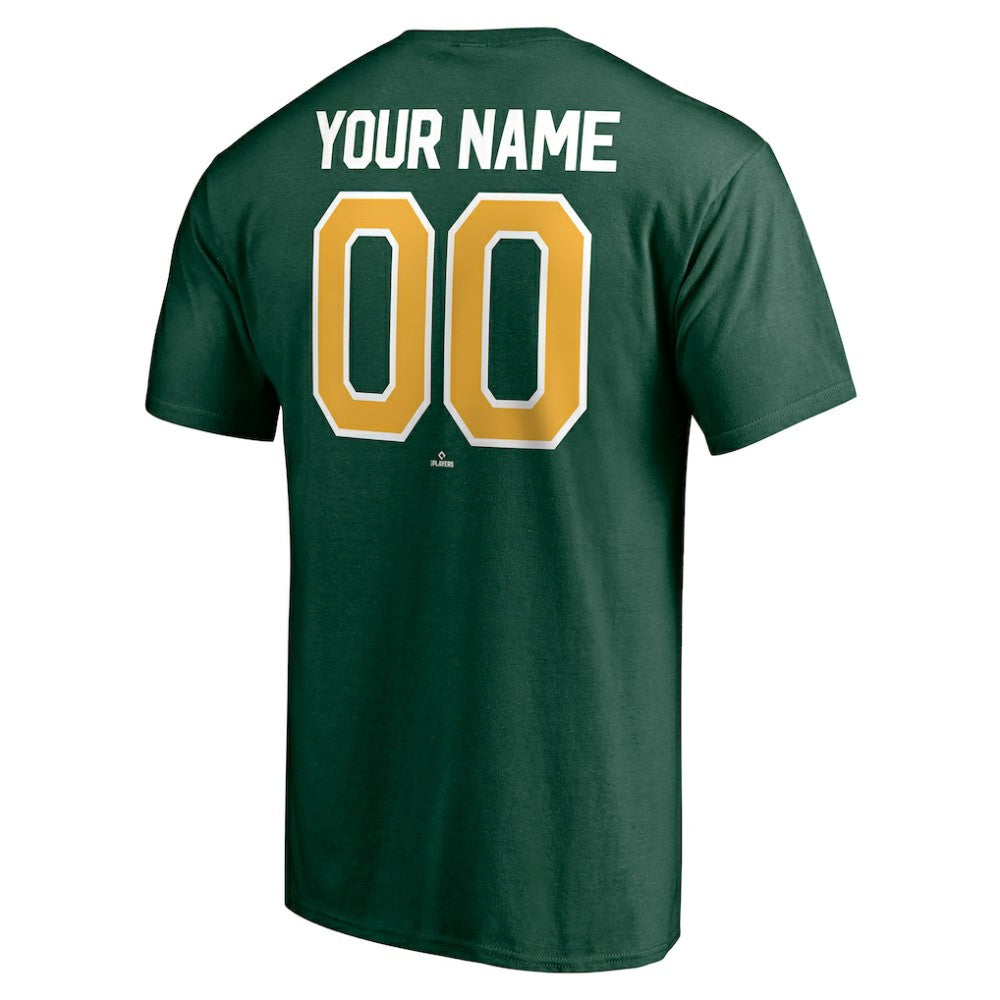 Green Athletics Personalized Team Winning Streak Name & Number T-Shirt
