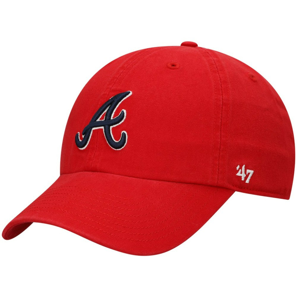 Red Atlanta Braves '47 Clean Up Adjustable Hat