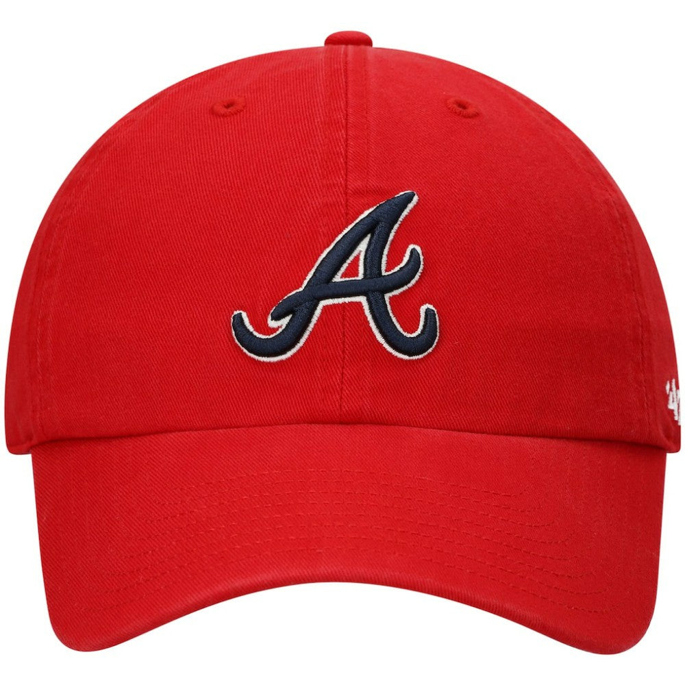 Red Atlanta Braves '47 Clean Up Adjustable Hat