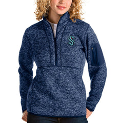 NHL Seattle Kraken Antigua Women's Fortune Half-Zip Sweatshirt