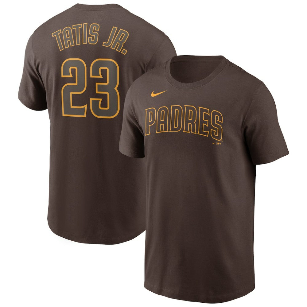Brown Fernando Tatis Jr. San Diego Padres Nike Name & Number T-Shirt