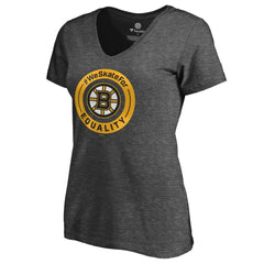 NHL Boston Bruins Women's #WeSkateFor V-Neck T-Shirt