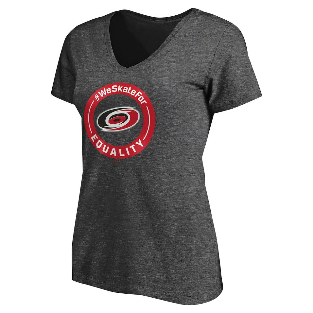 NHL Carolina Hurricanes Women's #WeSkateFor V-Neck T-Shirt