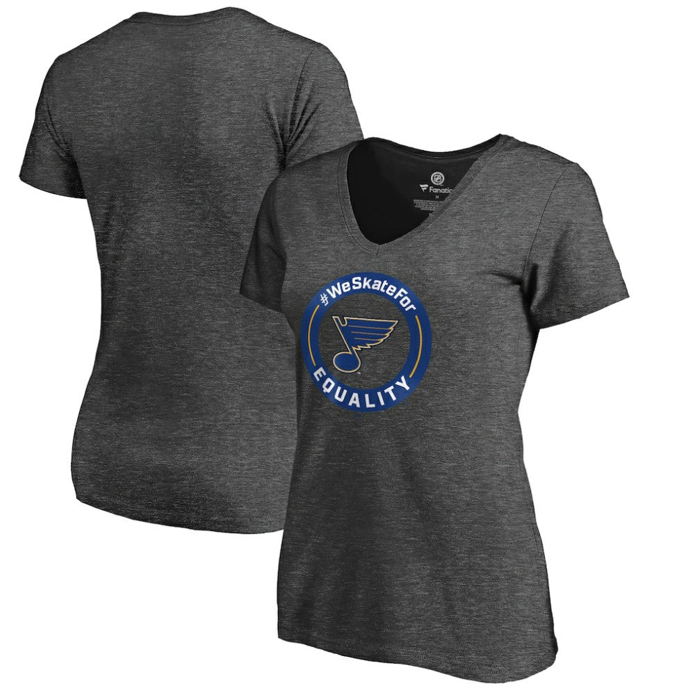 NHL St. Louis Blues Women's #WeSkateFor V-Neck T-Shirt