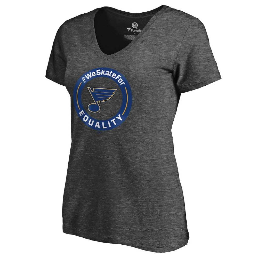 NHL St. Louis Blues Women's #WeSkateFor V-Neck T-Shirt