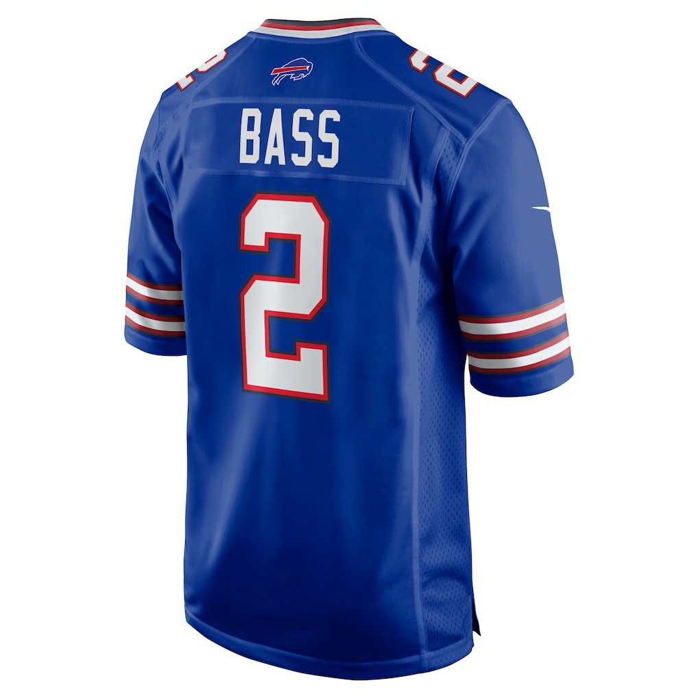 Tyler Bass  Game Player Jersey - Buffalo Bills Jerseys