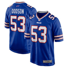 Tyrel Dodson  Game Player Jersey - Buffalo Bills Jerseys