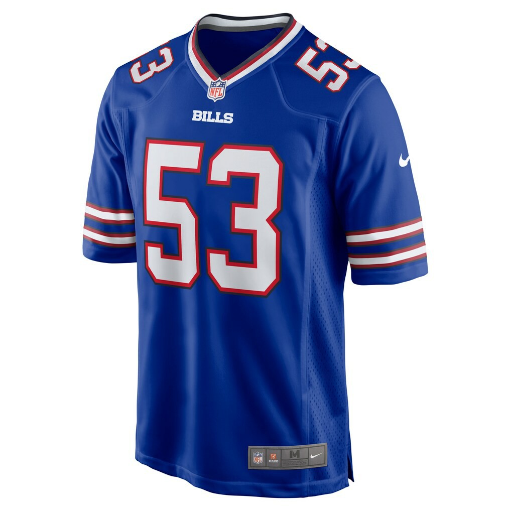 Tyrel Dodson  Game Player Jersey - Buffalo Bills Jerseys