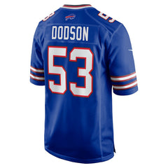 Tyrel Dodson  Game Player Jersey - Buffalo Bills Jerseys