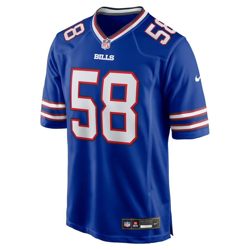 Matt Milano  Game Player Jersey - Buffalo Bills Jerseys