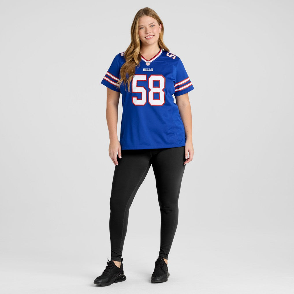 Matt Milano  Women's Game Jersey - Buffalo Bills Jerseys