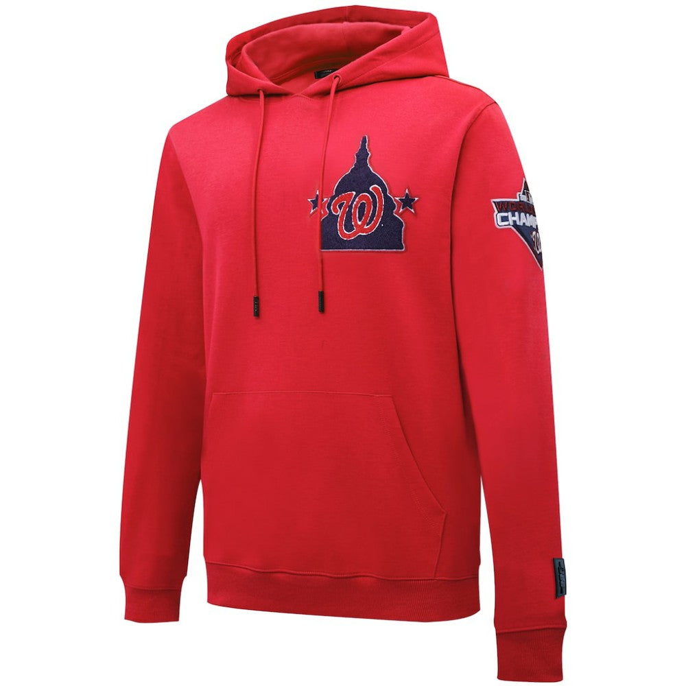 Red Washington Nationals Pro Standard Logo Pullover Hoodie
