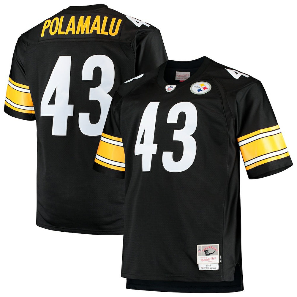 Troy Polamalu  Big & Tall 2005 Retired Player Replica Jersey - Pittsburgh Steelers Jerseys