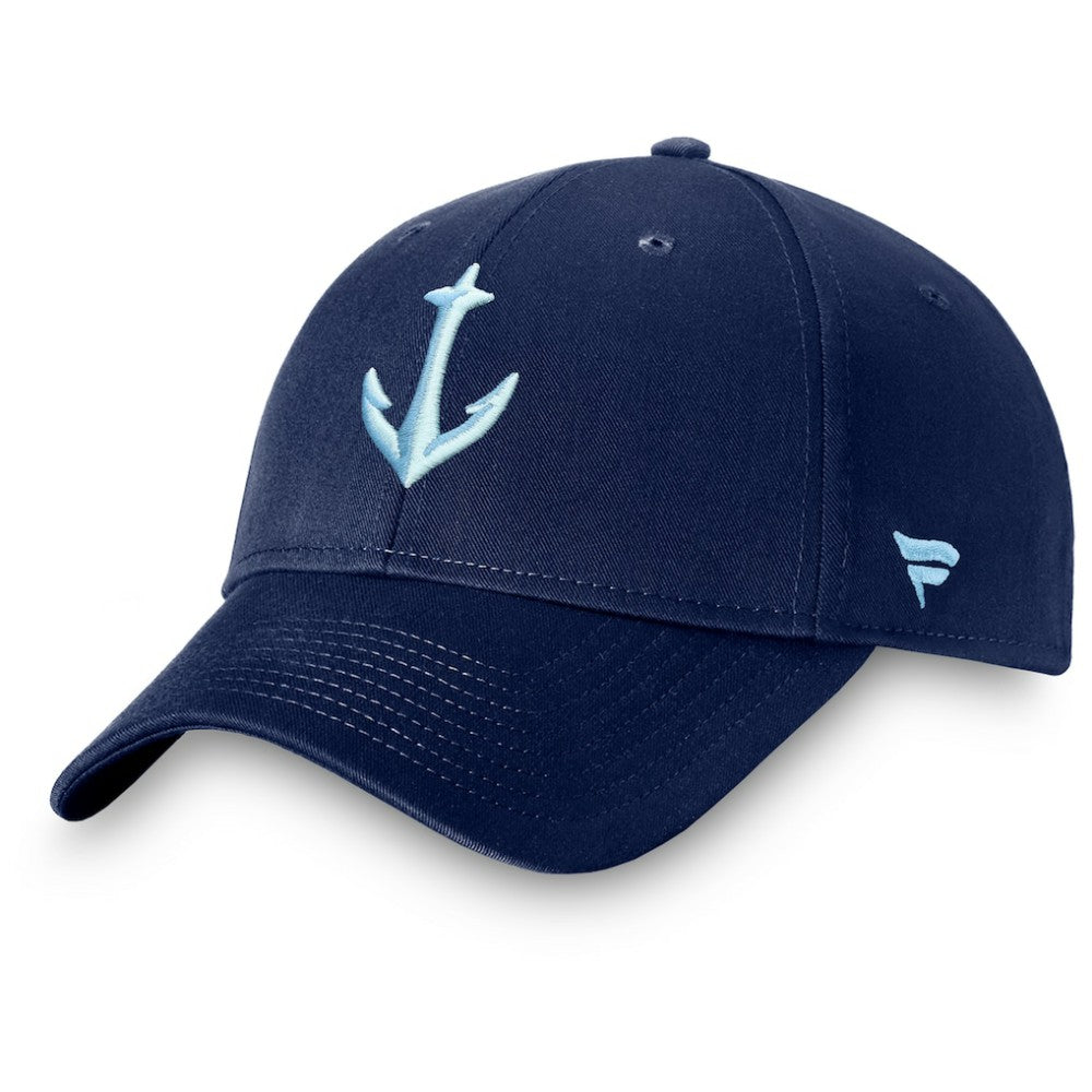 NHL Seattle Kraken Fanatics Core Secondary Logo Adjustable Hat
