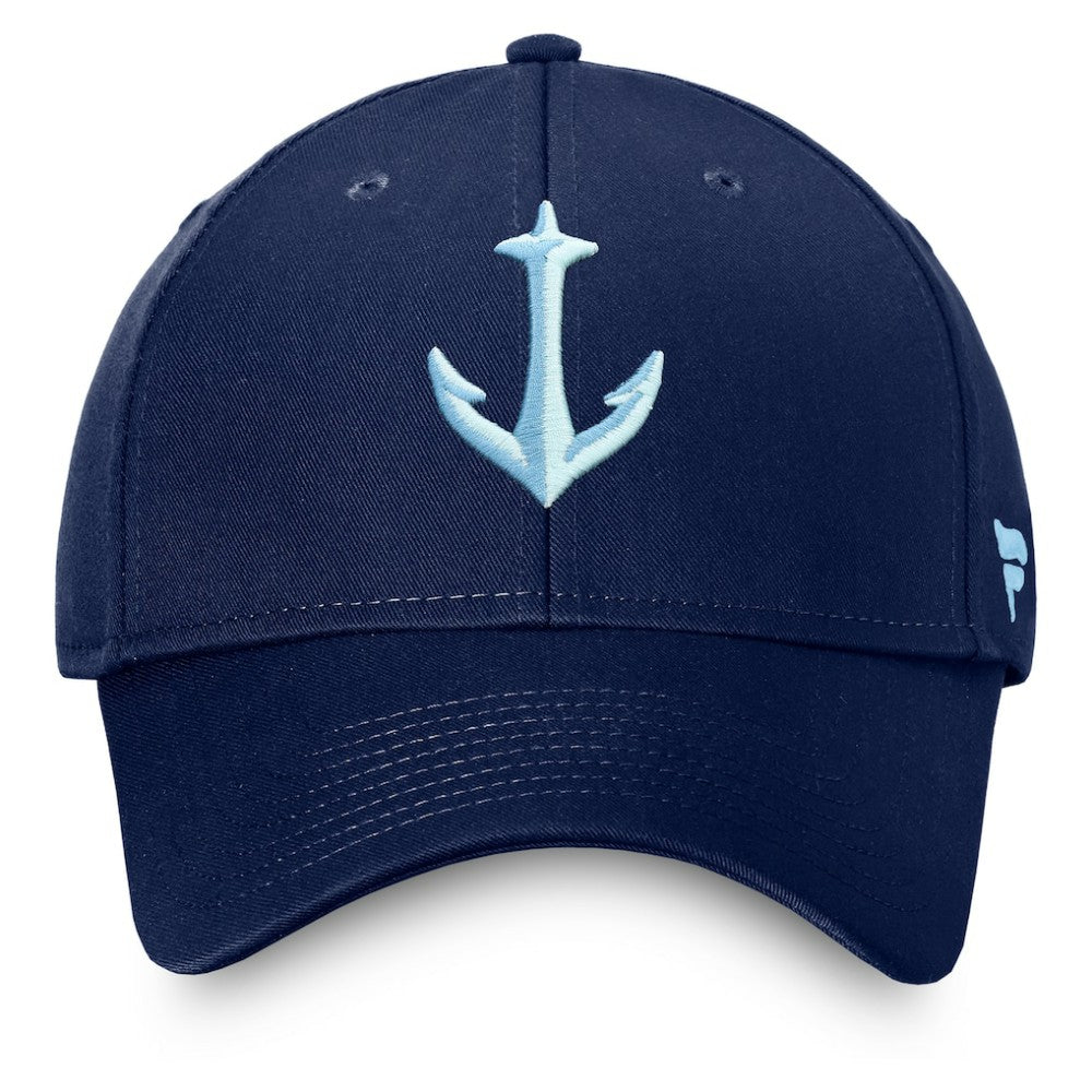 NHL Seattle Kraken Fanatics Core Secondary Logo Adjustable Hat