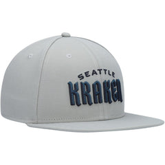 NHL Seattle Kraken Fanatics Wordmark Logo Snapback Hat