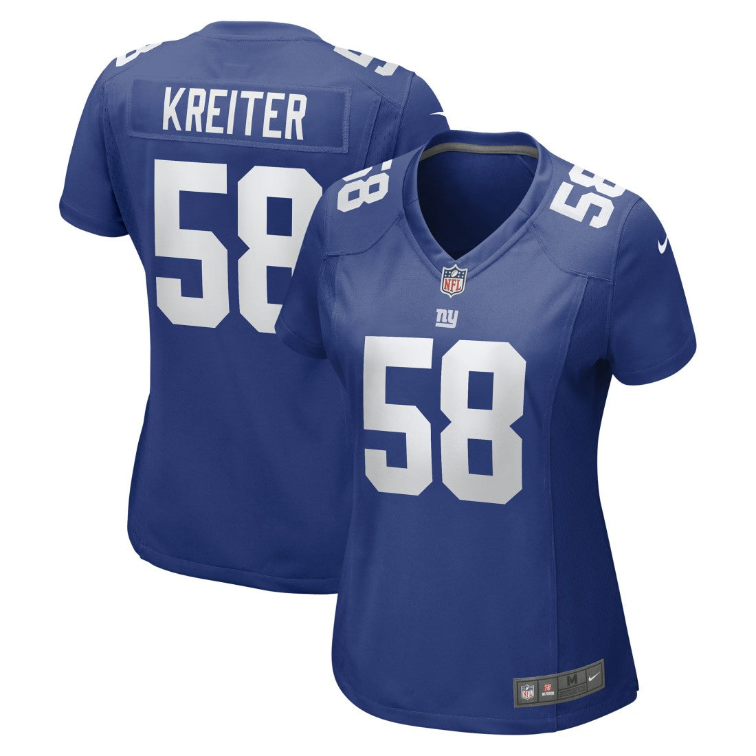 Casey Kreiter  Women's Game Jersey - New York Giants Jerseys