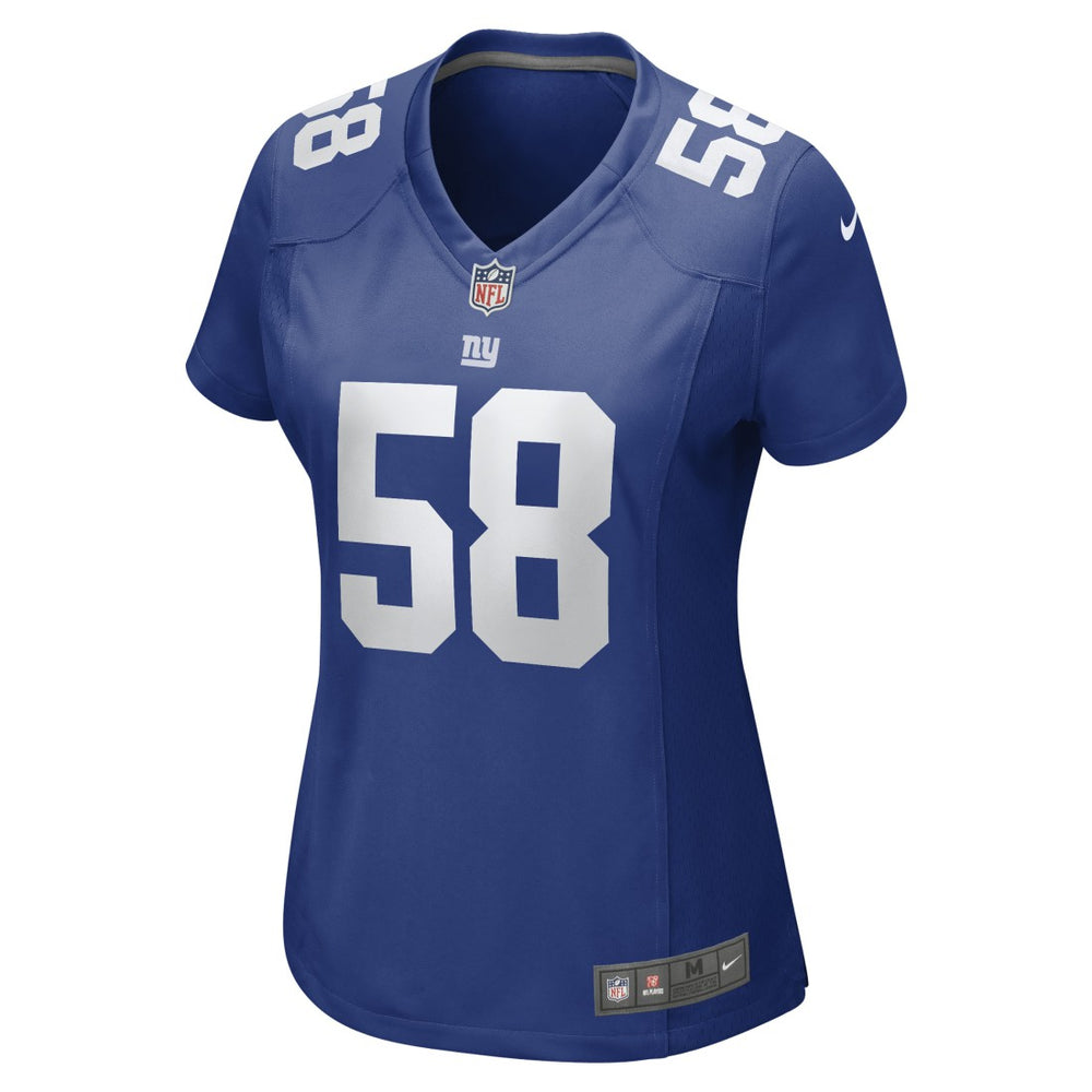 Casey Kreiter  Women's Game Jersey - New York Giants Jerseys