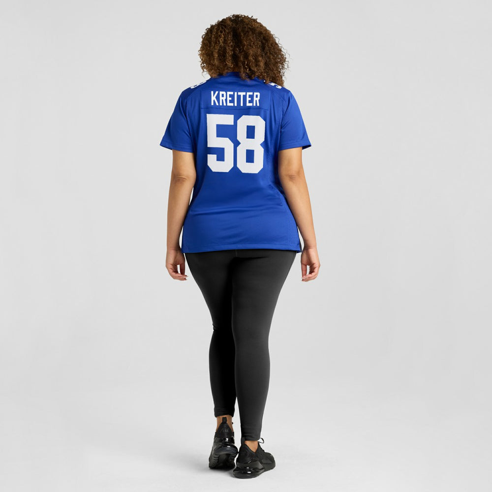 Casey Kreiter  Women's Game Jersey - New York Giants Jerseys