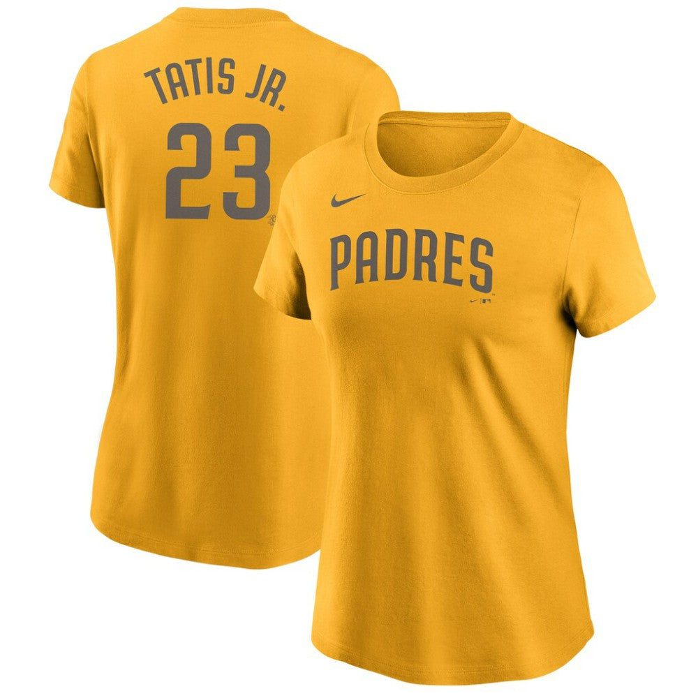 Gold Fernando Tatís Jr. San Diego Padres Nike Women's Name & Number T-Shirt