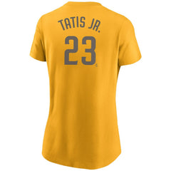 Gold Fernando Tatís Jr. San Diego Padres Nike Women's Name & Number T-Shirt