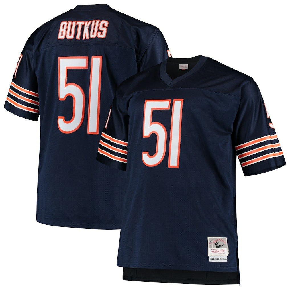 Dick Butkus  Big & Tall 1966 Retired Player Replica Jersey - Chicago Bears Jerseys