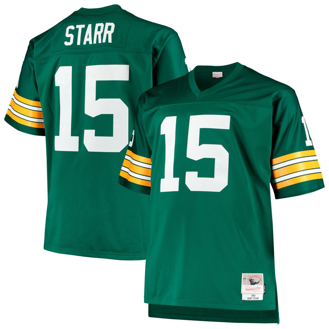Bart Starr  Big & Tall 1968 Retired Player Replica Jersey - Green Bay Packers Jerseys