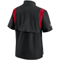 Sideline Coaches Short Sleeve Quarter-Zip Jacket - Atlanta Falcons Jackets