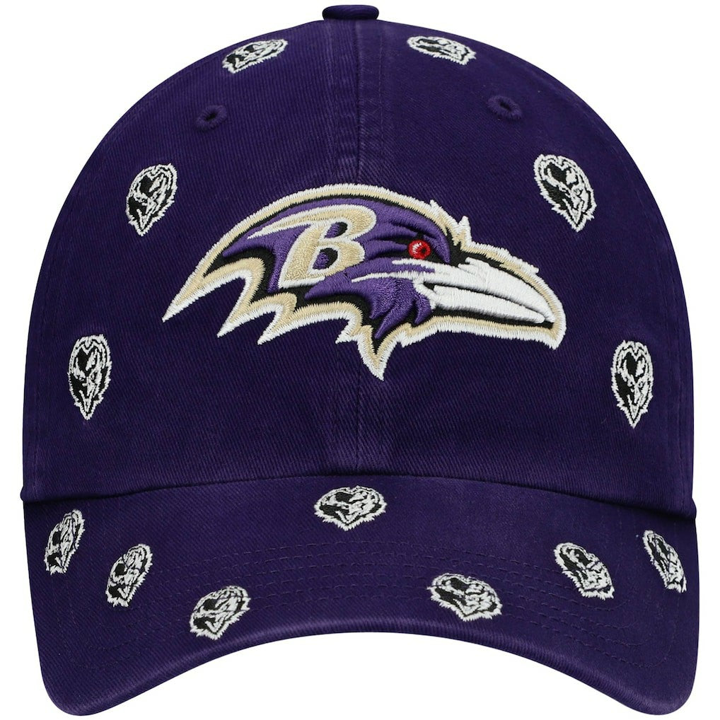 '47 Women's Confetti Clean Up Head Logo Adjustable Hat - Baltimore Ravens Hats