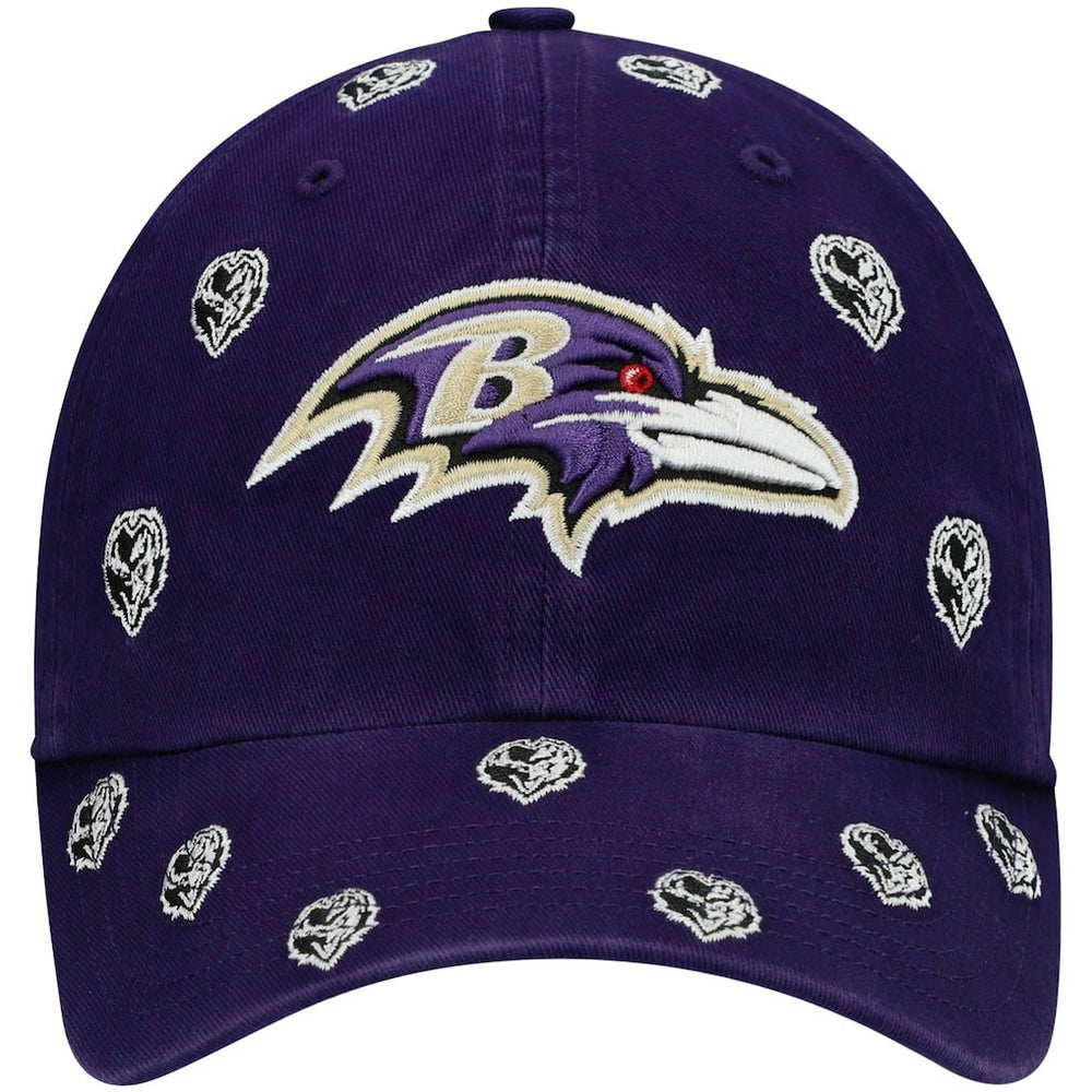'47 Women's Confetti Clean Up Head Logo Adjustable Hat - Baltimore Ravens Hats