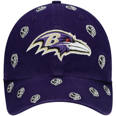 '47 Women's Confetti Clean Up Head Logo Adjustable Hat - Baltimore Ravens Hats