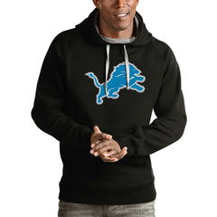 Antigua Victory Pullover Hoodie - Detroit Lions Hoodies