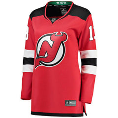 NHL Nico Hischier New Jersey Devils Fanatics Women's Breakaway Home Player Jersey