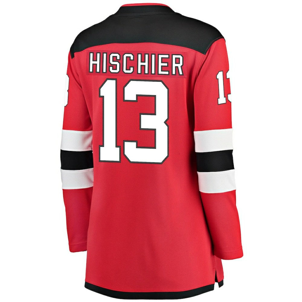 NHL Nico Hischier New Jersey Devils Fanatics Women's Breakaway Home Player Jersey