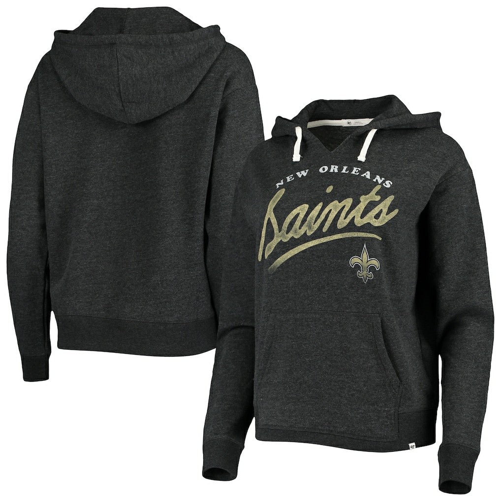 '47 Women's Cross Script Emerson Hoodie - New Orleans Saints Hoodies