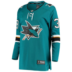 NHL Logan Couture San Jose Sharks Fanatics Women's Breakaway Home Player Jersey